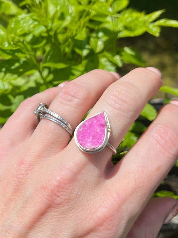 Pink Cobalto Calcite Orbit Ring