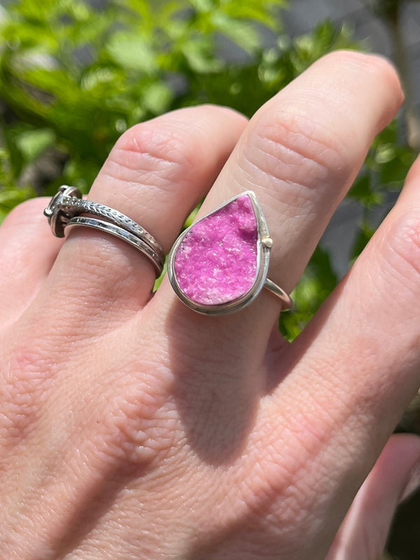 Pink Cobalto Calcite Orbit Ring