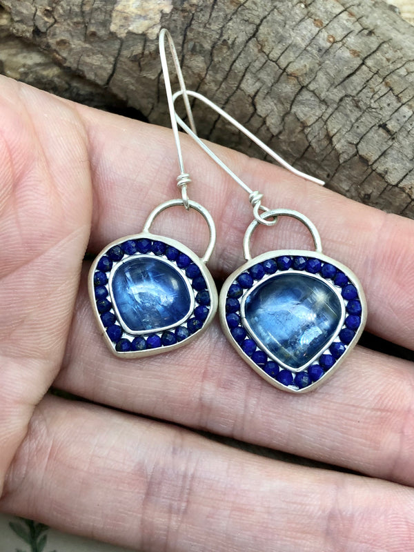 Blue Heart Sister Earrings