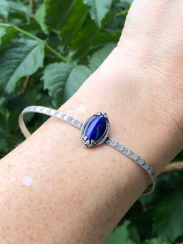 Lapis Lazuli Cuff Bracelet