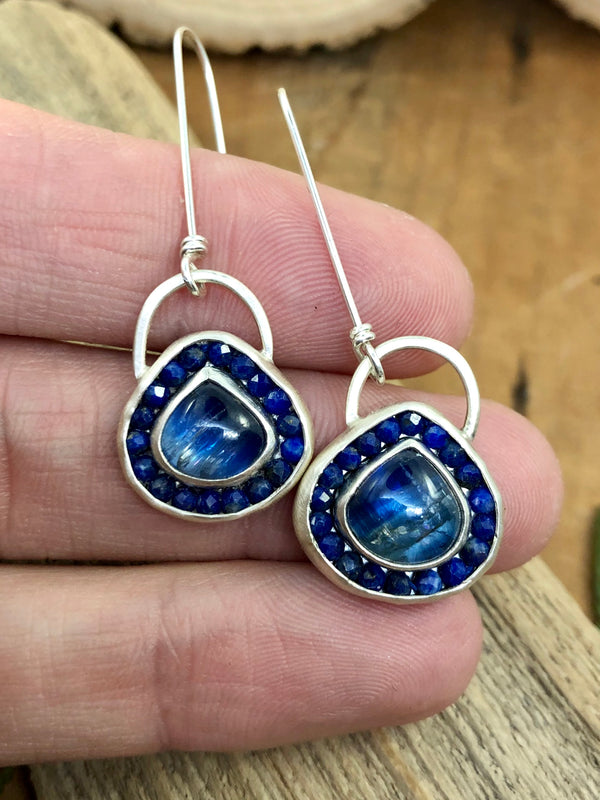 Blue Flash Aurora Earrings