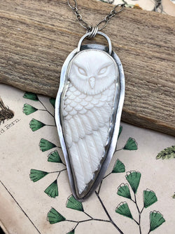 Carved Owl Necklace