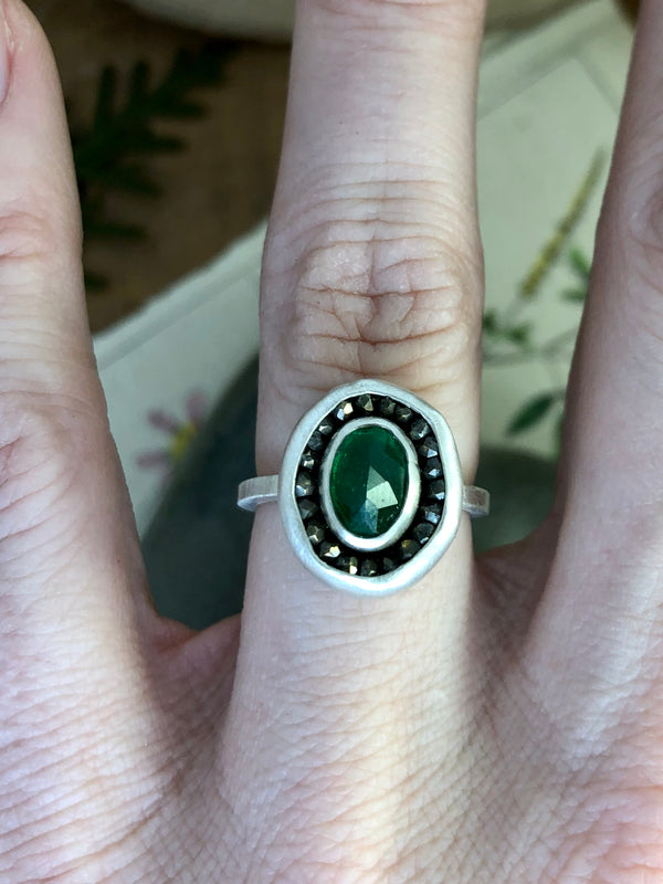 Emerald Aurora Ring