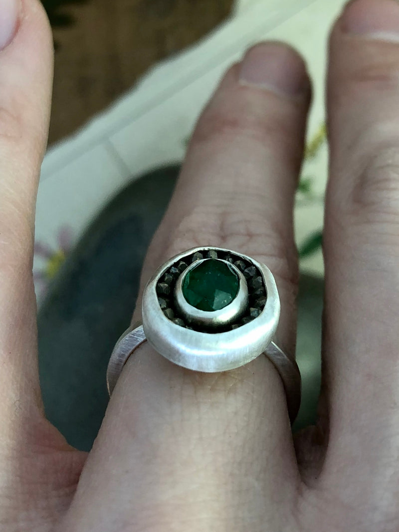 Emerald Aurora Ring
