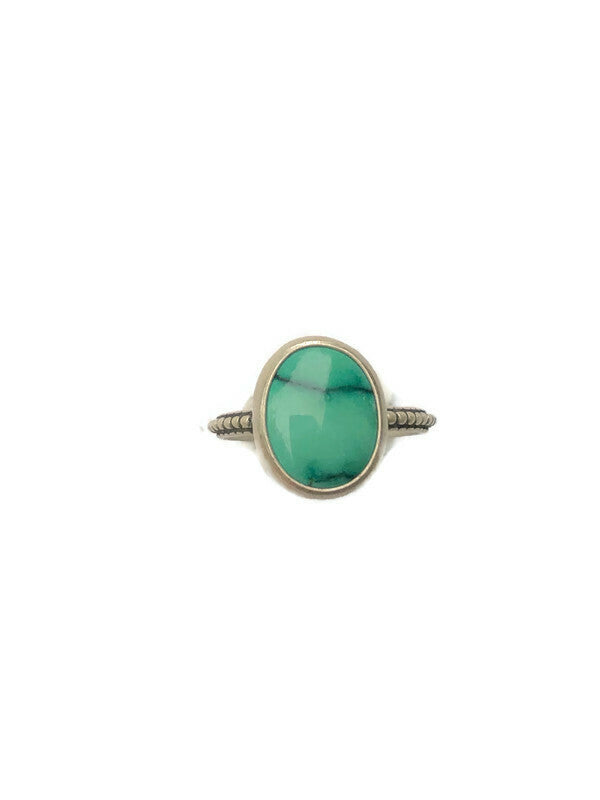 Hubei Turquoise Oval Ring