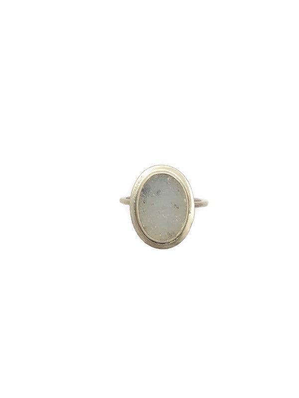 Montana Agate Druzy Oval Ring