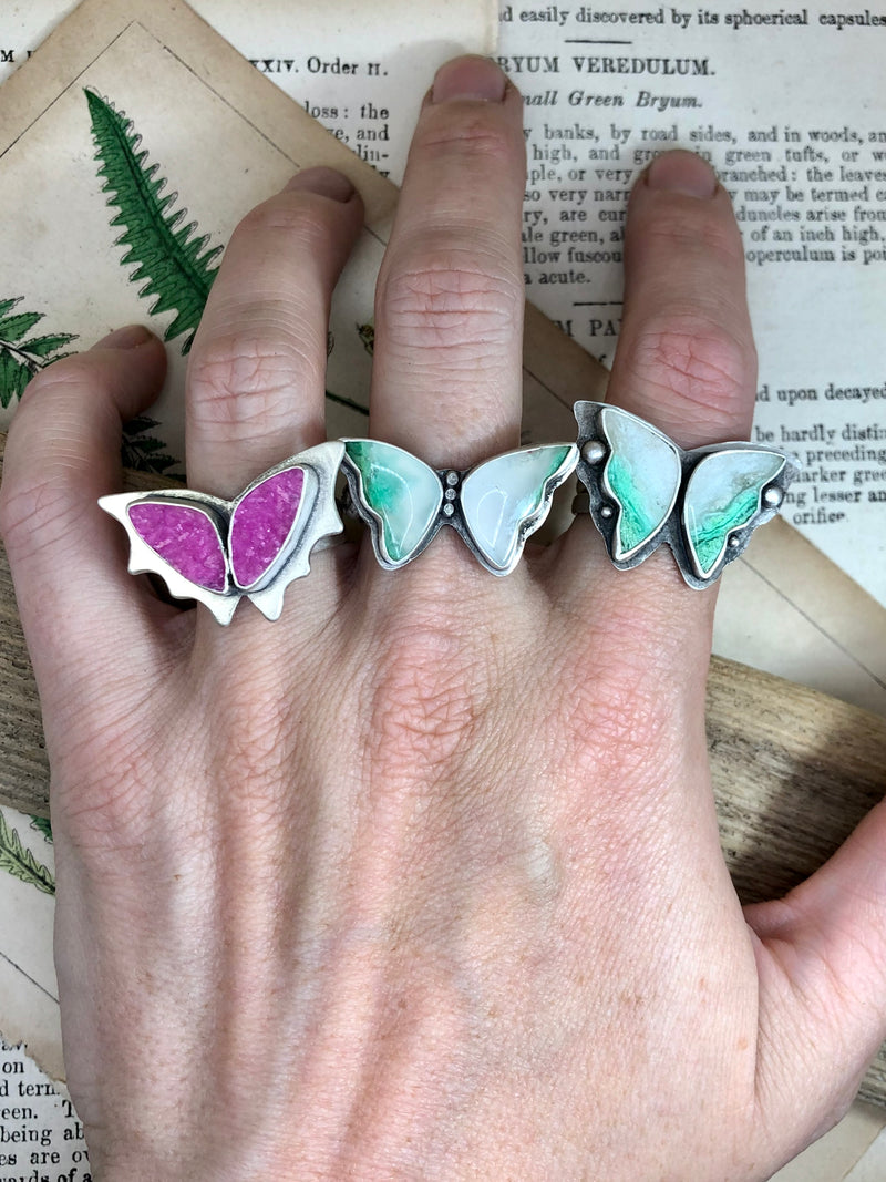 Chrysoprase Butterfly Ring 2