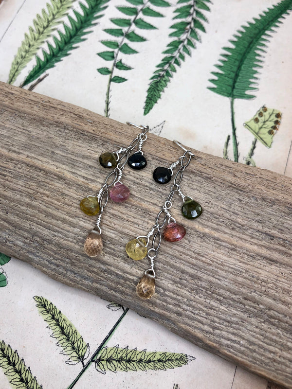 Color Wheel Cascade Earrings