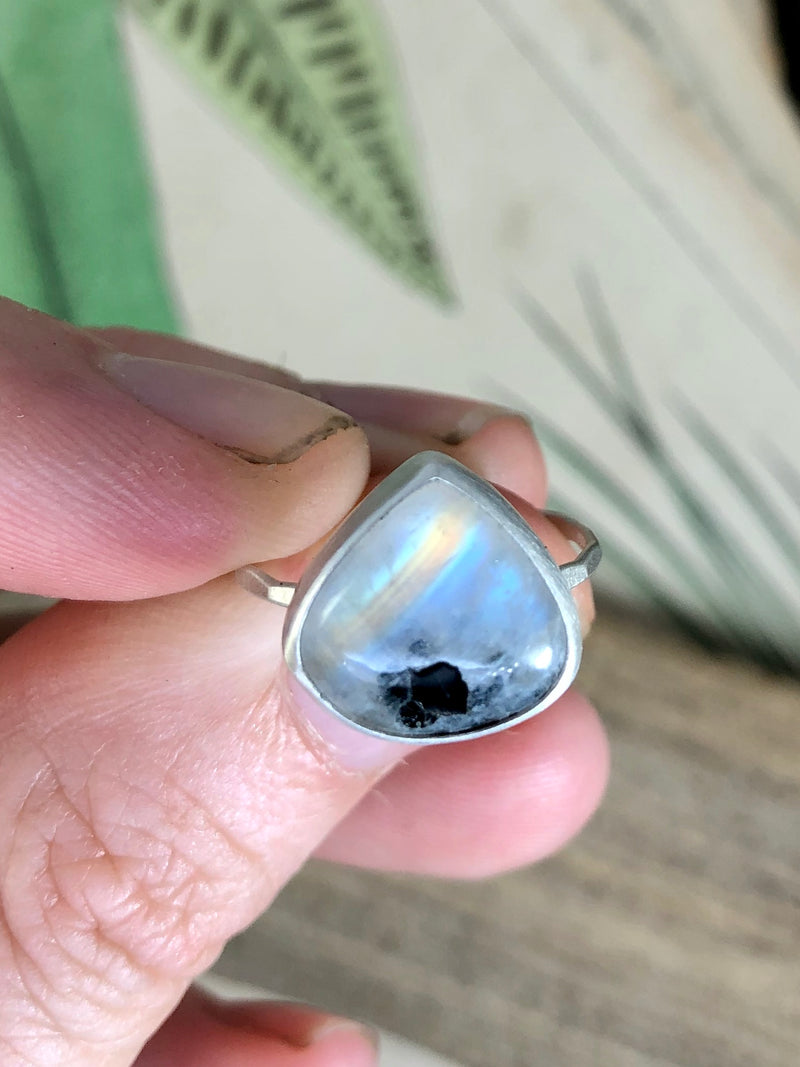 Moonstone Inclusion Ring