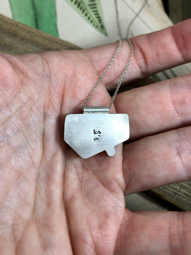 Labradorite and Diamond Necklace