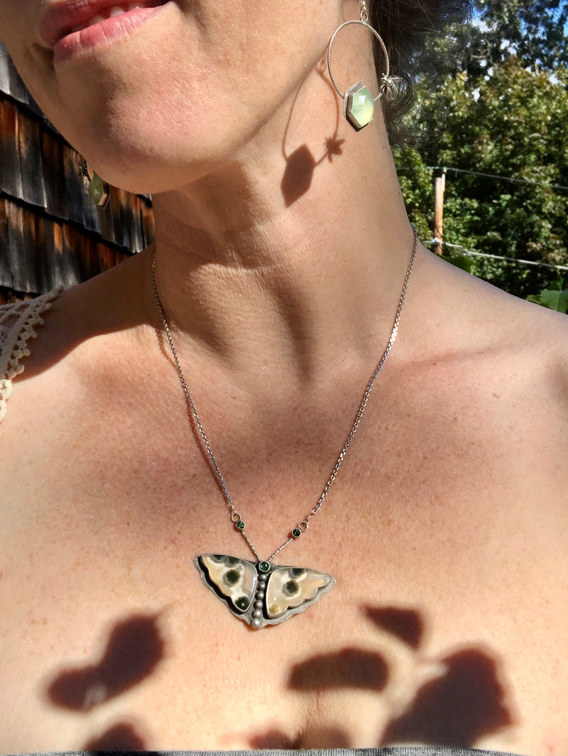 Ocean Jasper Butterfly Necklace