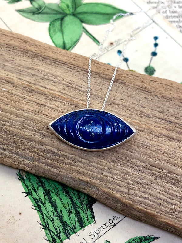 Lapis Evil Eye Necklace