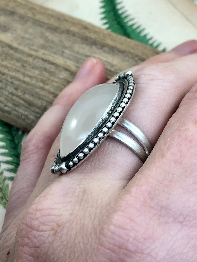 Natural Chalcedony Ring