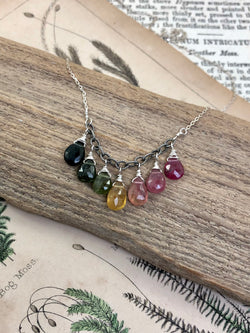Rainbow Tourmaline Layering Necklace
